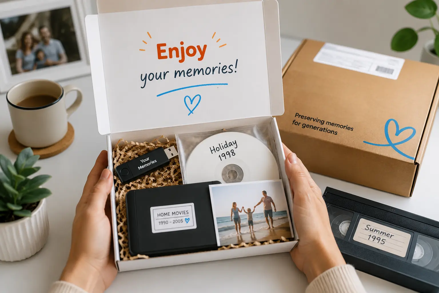 Receiving digitised memories